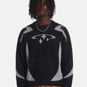 Knitted Sweater Circle Star