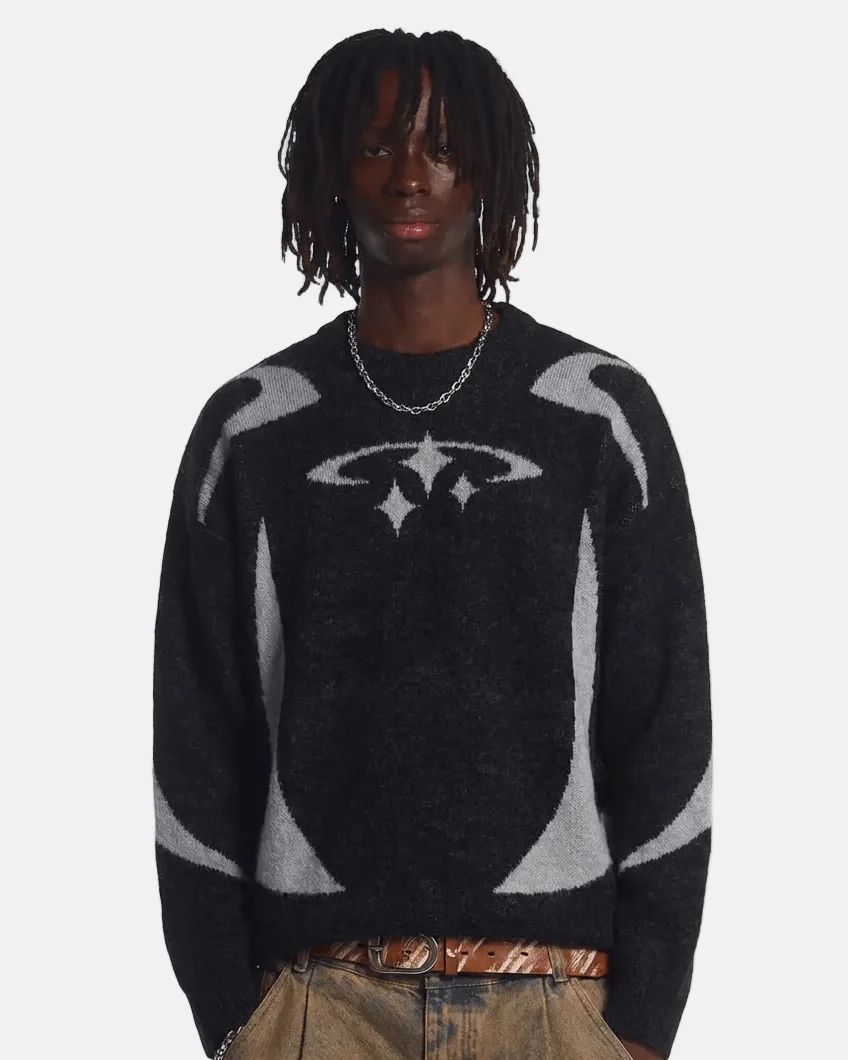 Knitted Sweater Circle Star