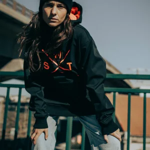 Softshell Orbital - Noir & Orange Fluo