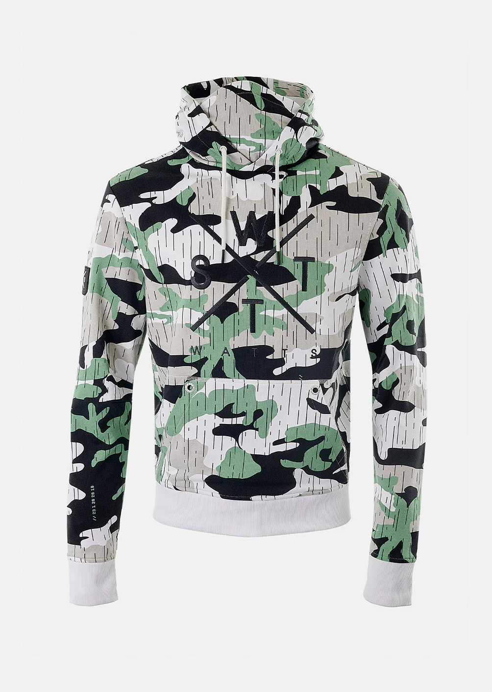 Sweat à capuche Spray junior - Imprimé Vert Sauge – Image 2