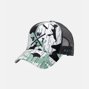 Casquette Tokyo - Imprimé Vert Sauge