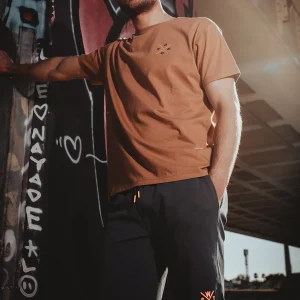 Bermuda Venice-S - Noir et Orange Fluo