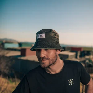 Bob réversible Wings - Vert Sauge et Noir