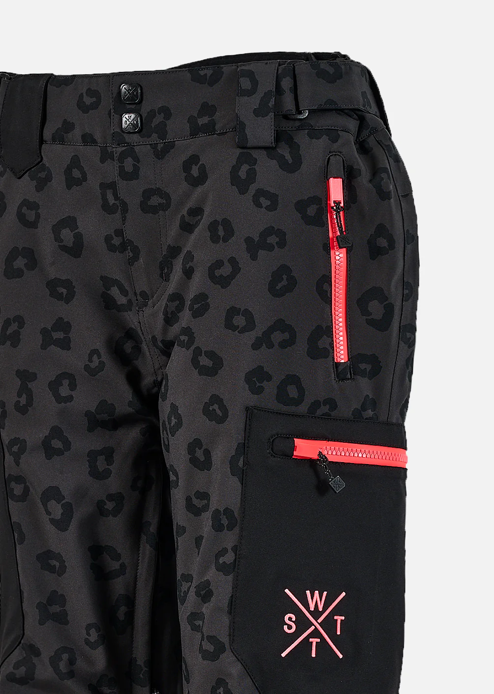 Pantalon de ski X-Elipse - Imprimé Léopard Noir – Image 6