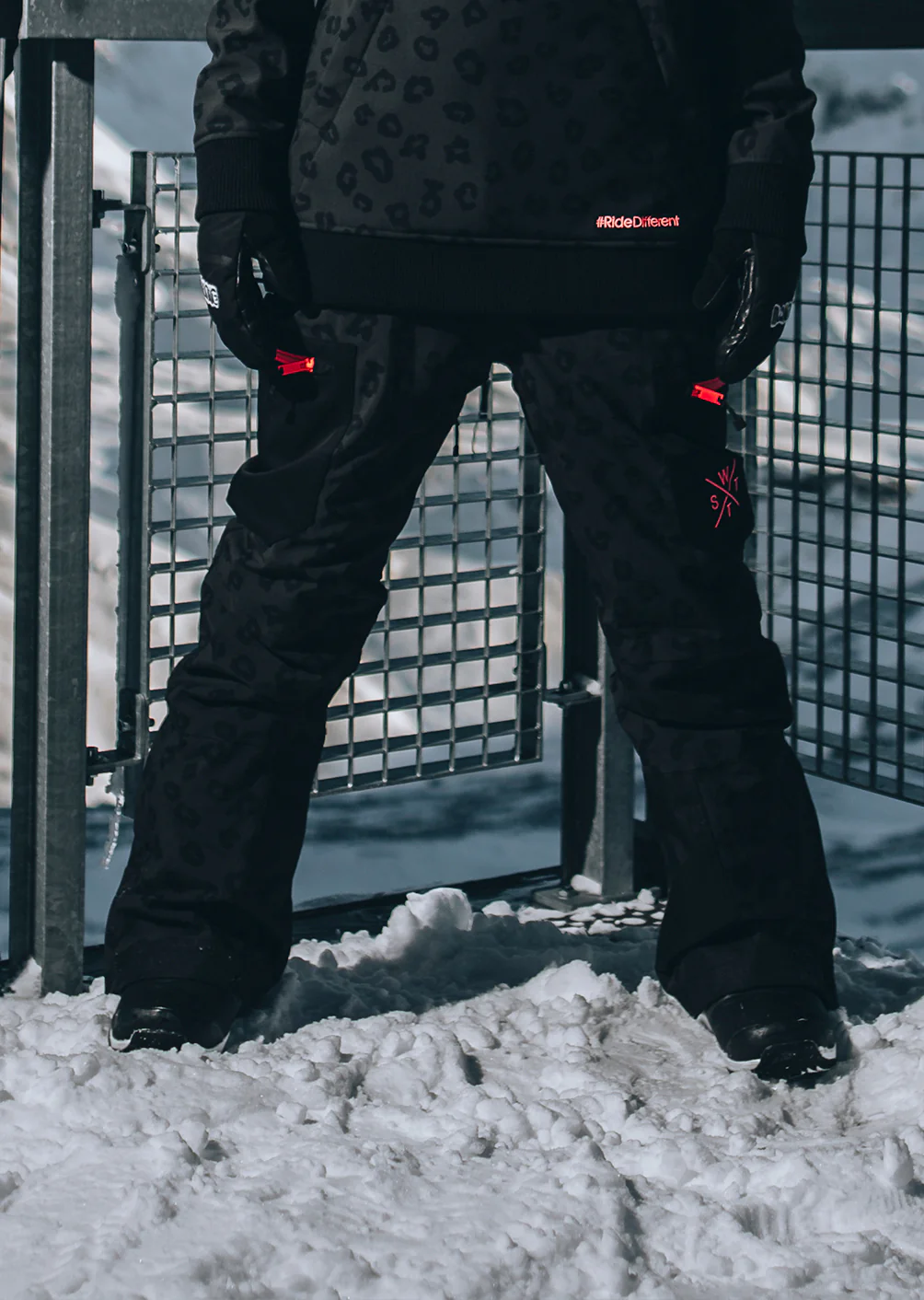 Pantalon de ski X-Elipse - Imprimé Léopard Noir