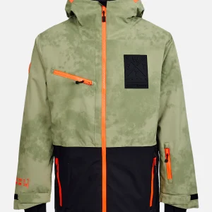 Veste de ski X-Temper junior  - Olive Tie and Dye