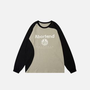 Sweat Patchwork Splicing