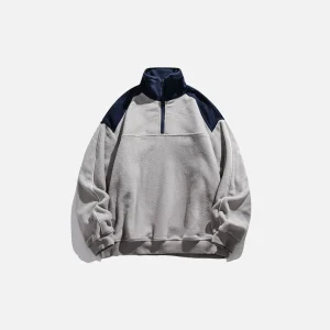 Sweat Furry Patchwork