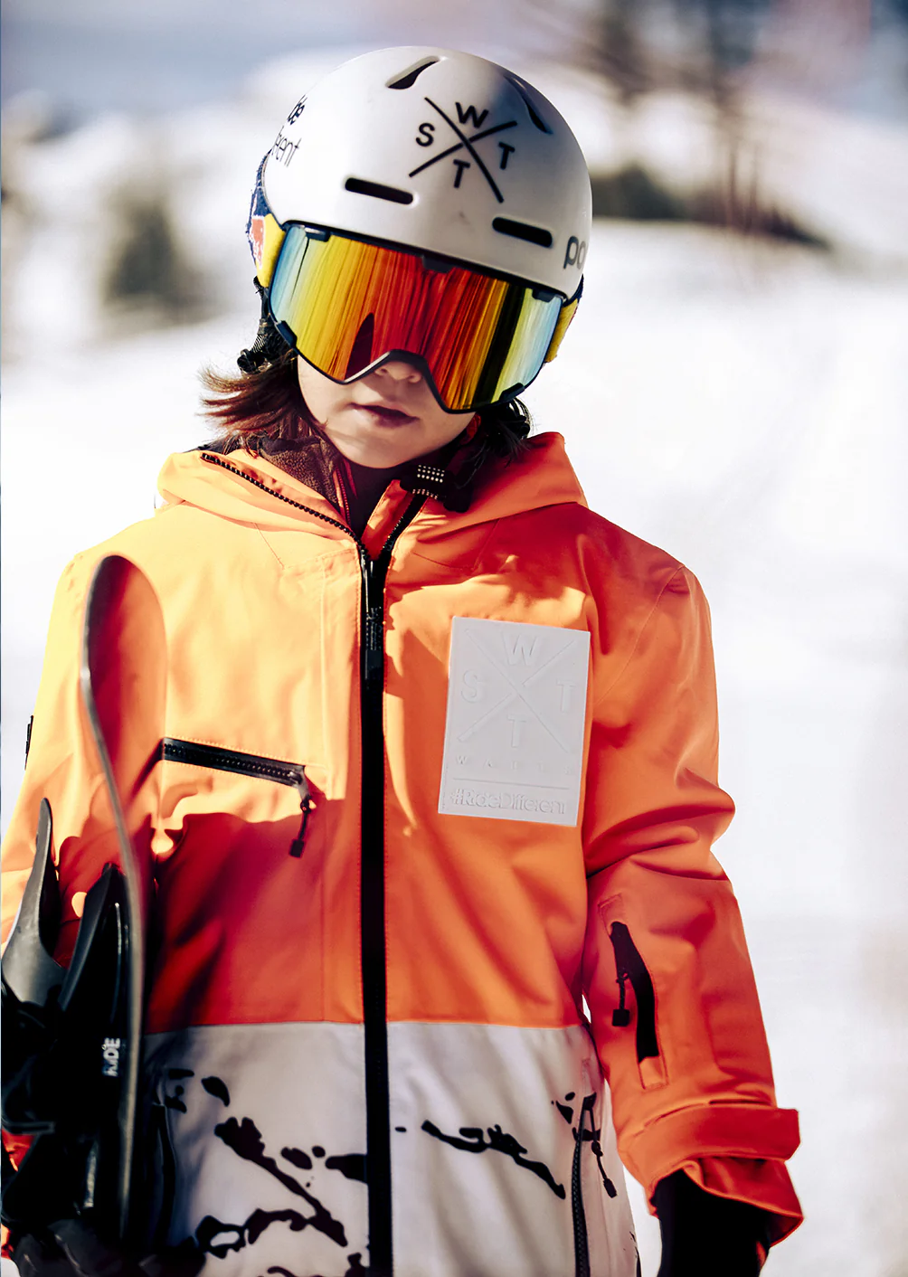 Veste de ski X-Temper junior - Camouflage Blanc – Image 4