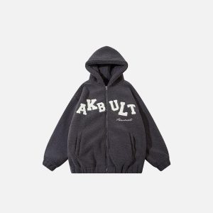 Zip Up Hoodie Winter Fleece