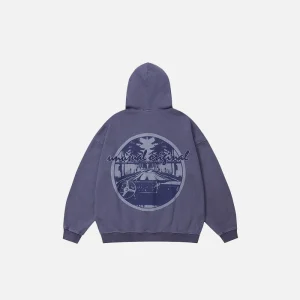 Zip Up Hoodie Washed Prime