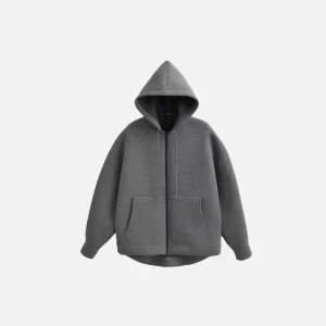 Zip Up Hoodie Thick Solid