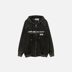 Zip Up Hoodie Omniscient Black