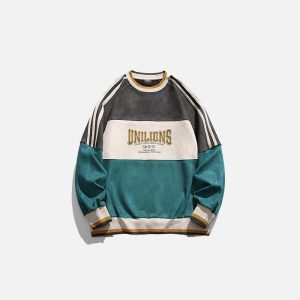 Sweat Loose Patchwork 9B4