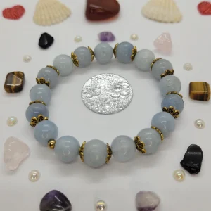 Angélite bracelet pierre