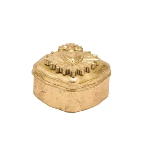 Boîte ex-voto dorée