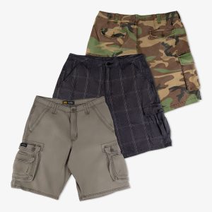 Box de shorts cargo de marque