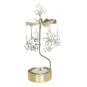 Carrousel branche de gui doré