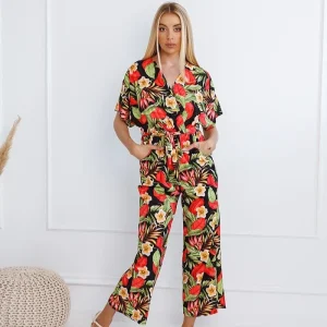 Combinaison-pantalon fleurie