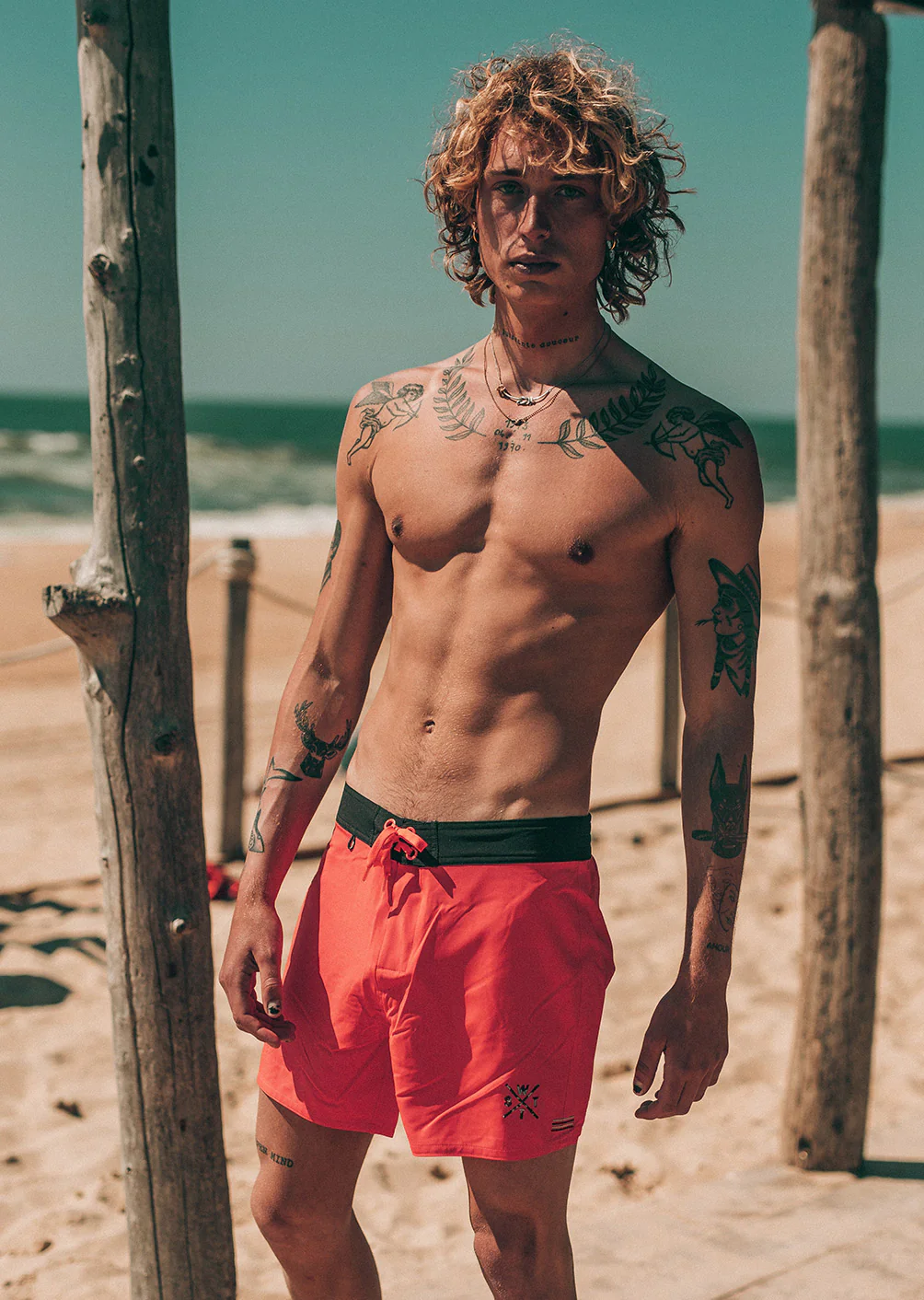 Maillot de bain Coolx - Rose Fluo et Noir