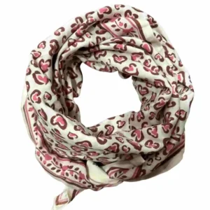 Foulard Léo cerise Maison Augustin