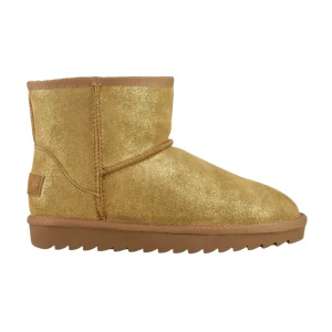 Colors Of California Ugg boot in glitter suede - Camel