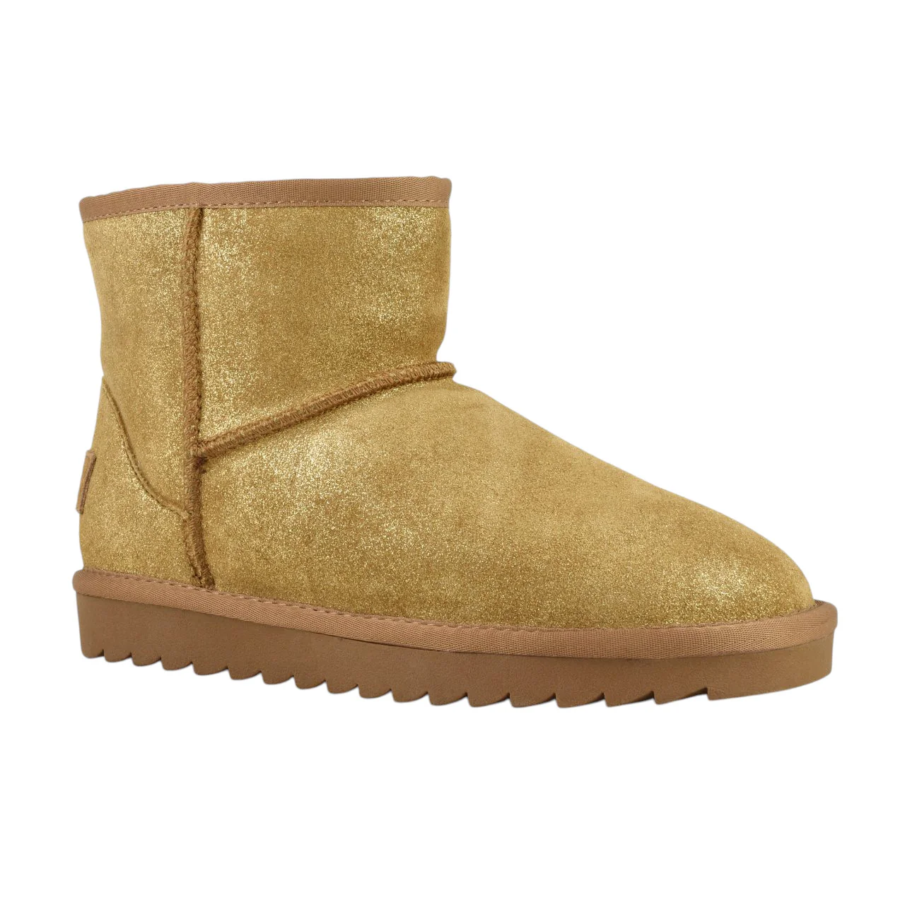 Colors Of California Ugg boot in glitter suede - Camel – Image 2