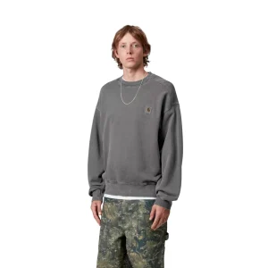 Carhartt Wip Vista Sweat - Black Garment Dyed