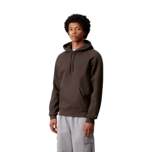 Carhartt Wip hooded chase sweat Tobacco/Gold