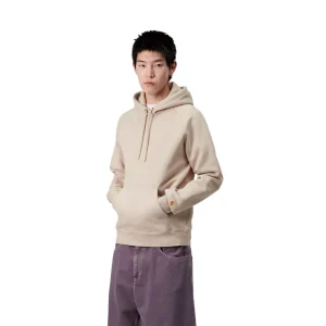 Carhartt Wip Hooded Chase Sweat - Fleur de Sel
