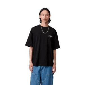 Carhartt Wip S/S Signature Script T-Shirt - Black/White