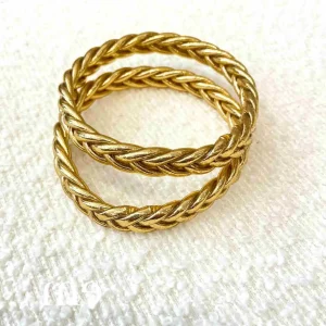 Bracelet Bouddhiste tressé doré