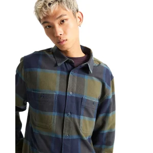 Vans Larkspur plaid flannel-Grape leaf/Parisian night