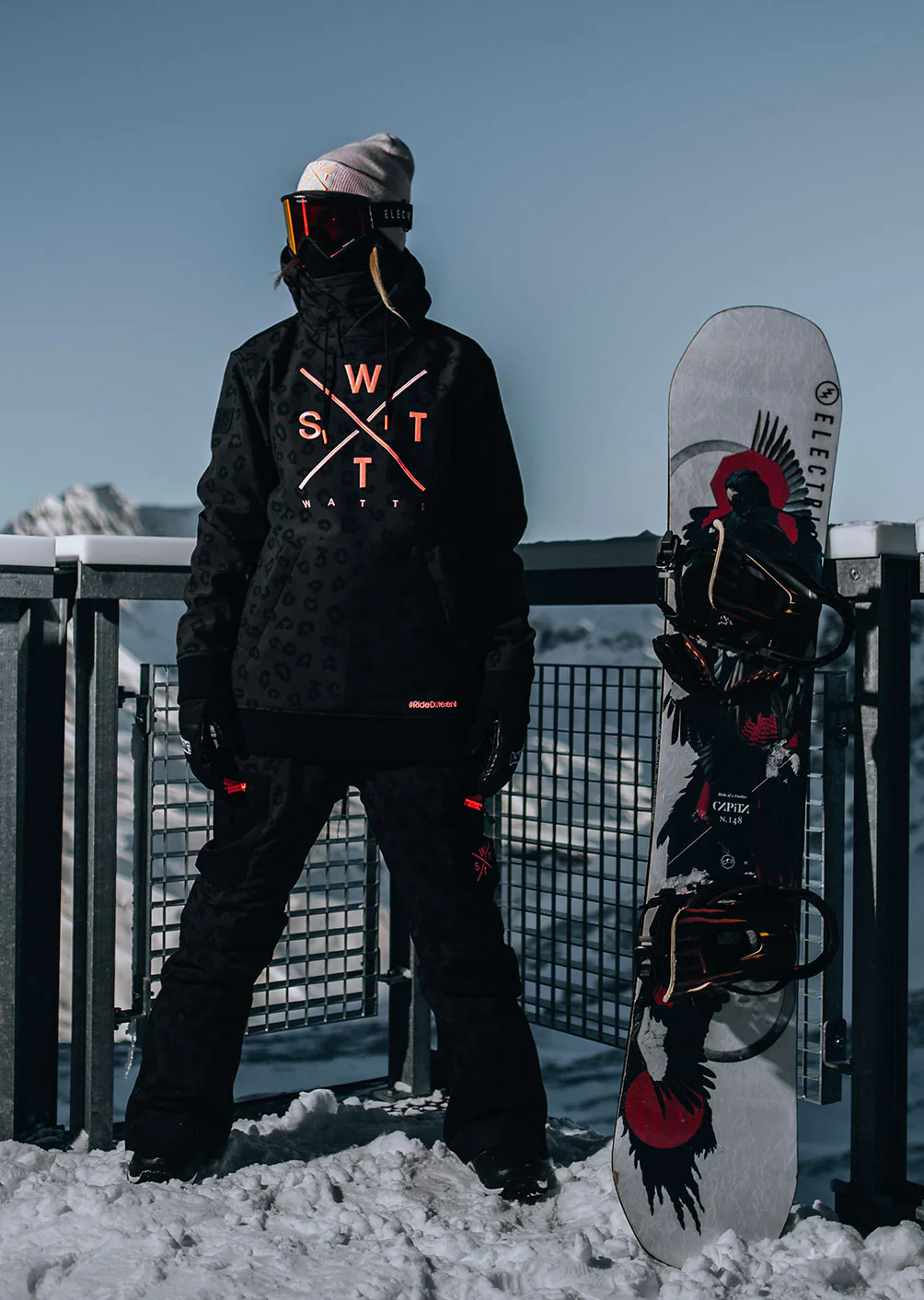 Pantalon de ski X-Elipse - Imprimé Léopard Noir – Image 3