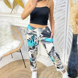 Pantalon Femme effet froissé