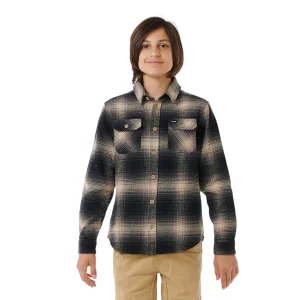 Rip Curl Count Flannel Shirt - Boy - Taupe
