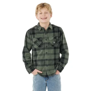 Rip Curl Fun Times Polar Fleece Shirt - Boy - Deep Cactus