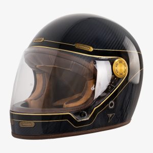 Casque Carbone Bleu Doré Roadster III