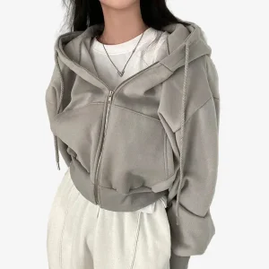 Zip Up Hoodie Layered