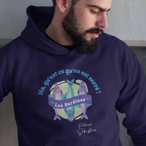 SWEAT HOMME PATRICK SEBASTIEN "LES SARDINES"