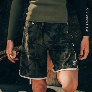 Boardshort Tuubb - Imprimé Tropical Kaki