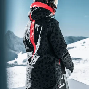 Veste de ski Venom-G -  Imprimé Léopard Noir