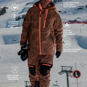 Veste de ski Venom - Marron Tie and Dye