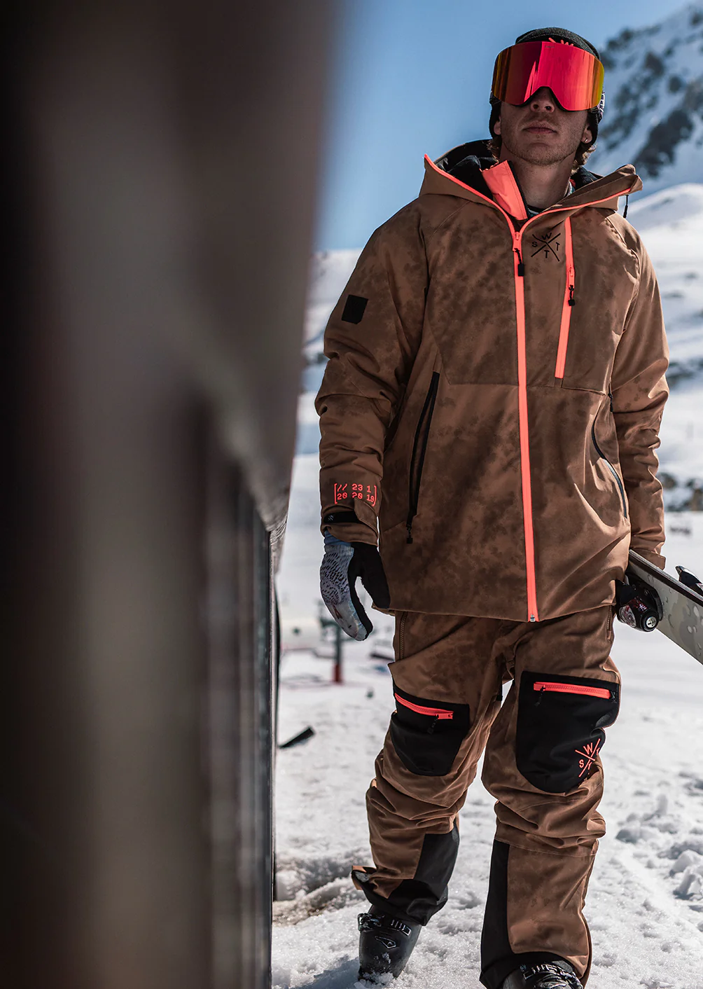 Veste de ski Venom - Marron Tie and Dye – Image 2