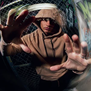 Sweat à capuche X-Dark - Marron Tabac