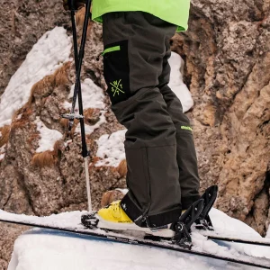 Pantalon de ski X-Jib - Vert Foncé et Vert Fluo