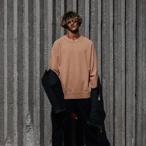 Sweat à col rond X-Switch - Marron Tabac