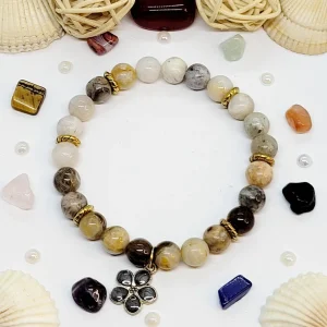 Bracelet pierre agate crazy