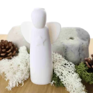 Ange à l&rsquo;étoile Emany en albâtre