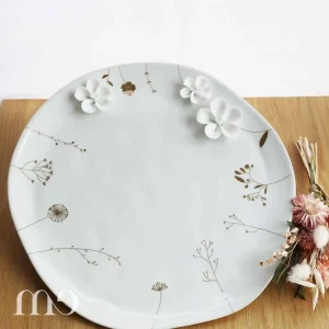 Assiette fleurs en porcelaine Räder